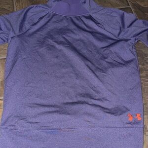 Under Armour Violet Sweatshirt with Orange Logo